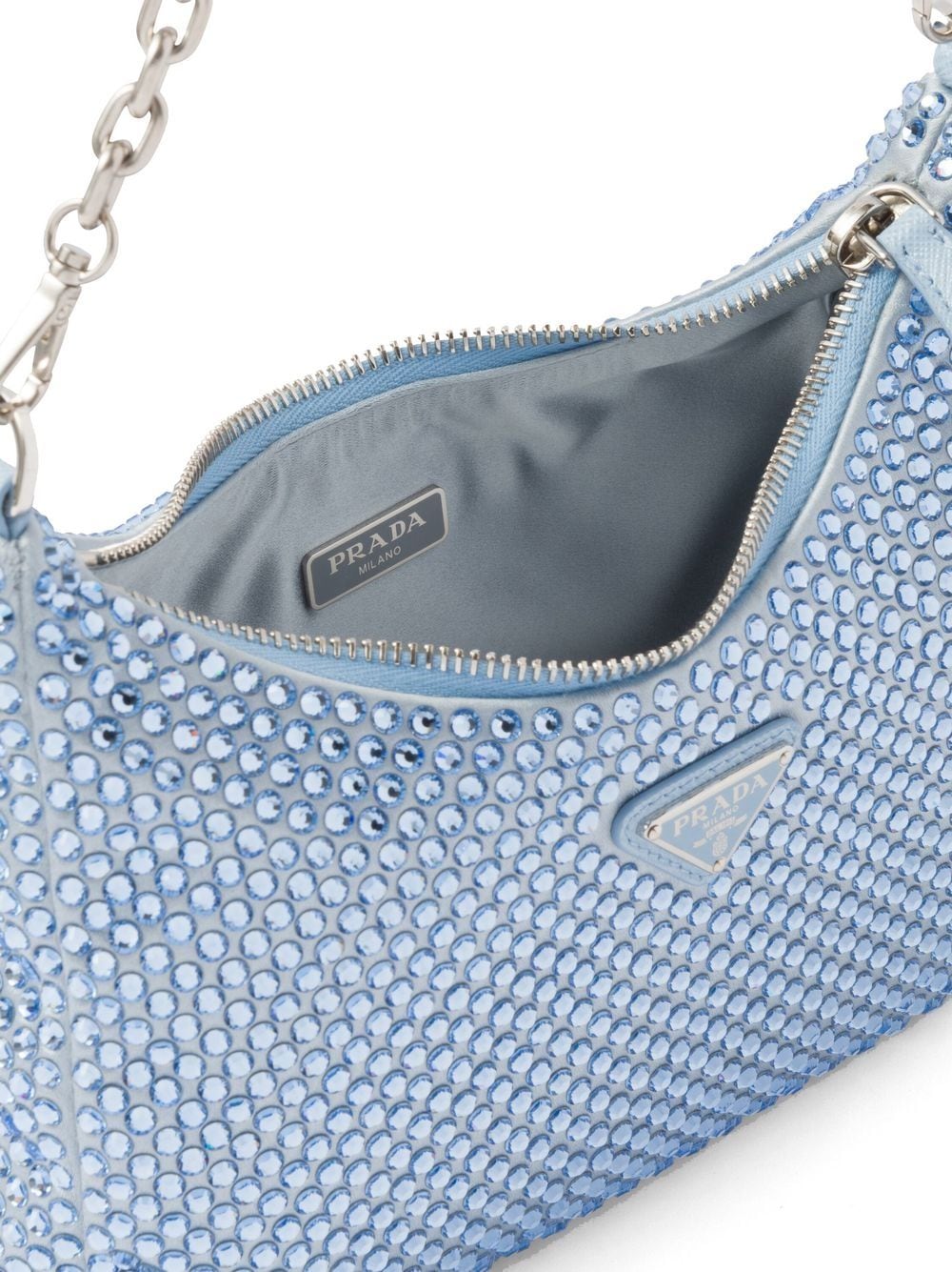Pra*a re-edition 2005 crystal-embellished shoulder bag