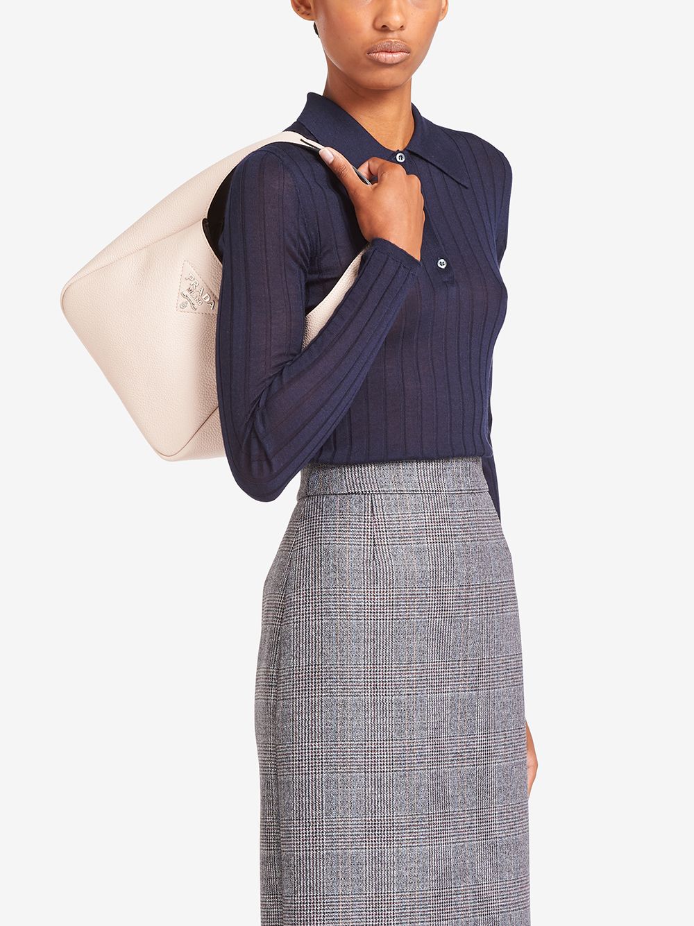 Pra*a logo-lettering shoulder bag