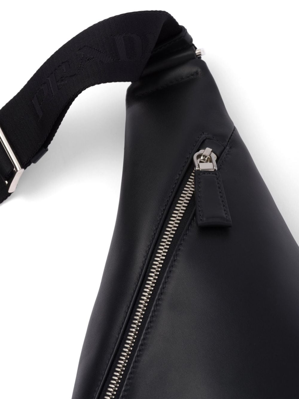 Pra*a logo-plaque one-shoulder backpack