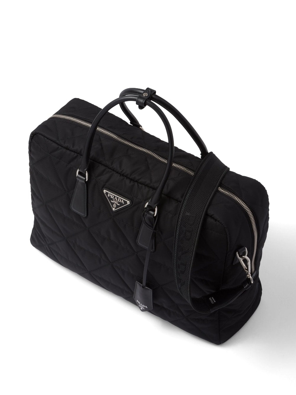 Pra*a re-nylon quilted travel bag