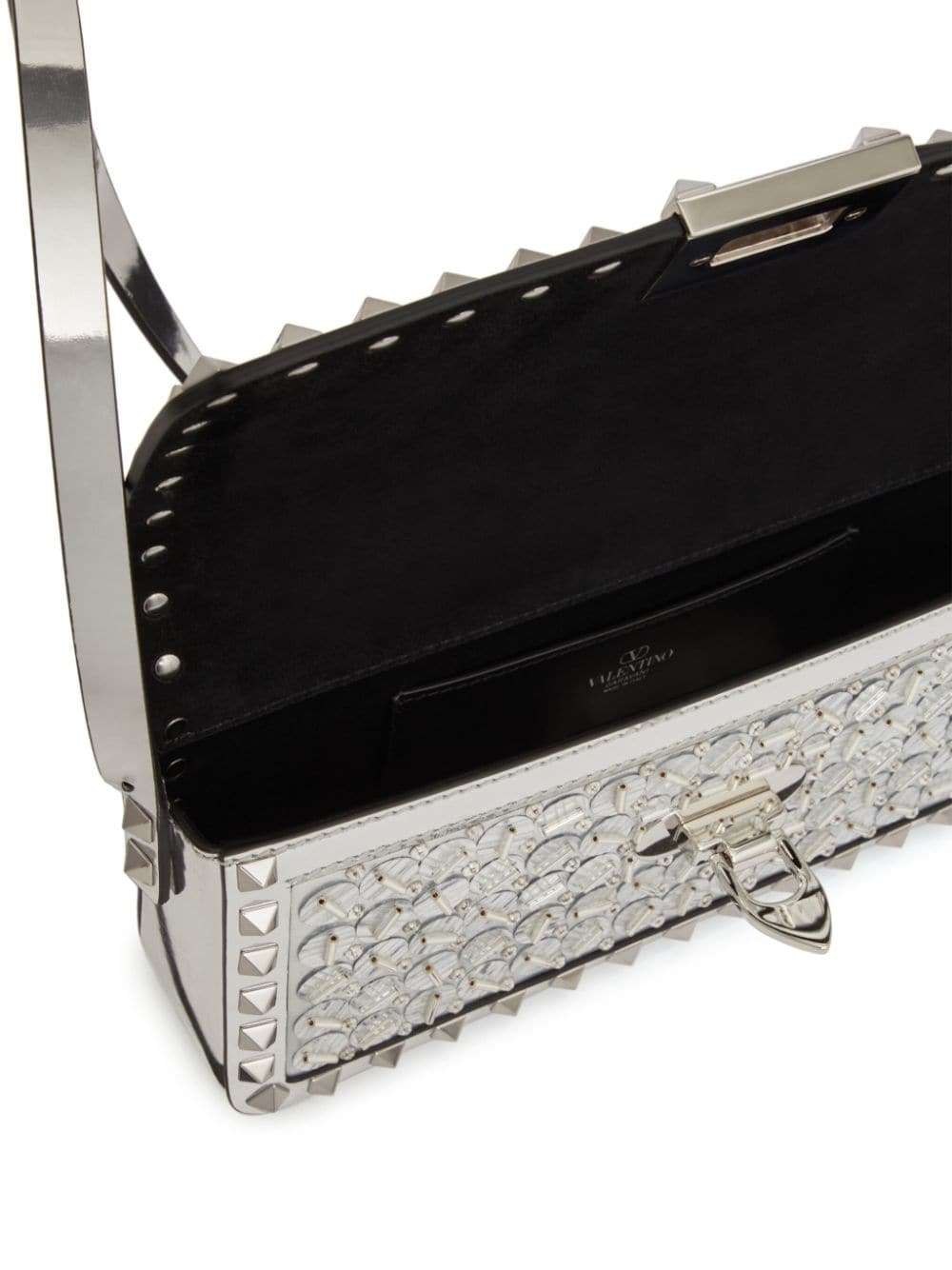 Valentino Garavani Rockstud23 E/W embroidered shoulder bag