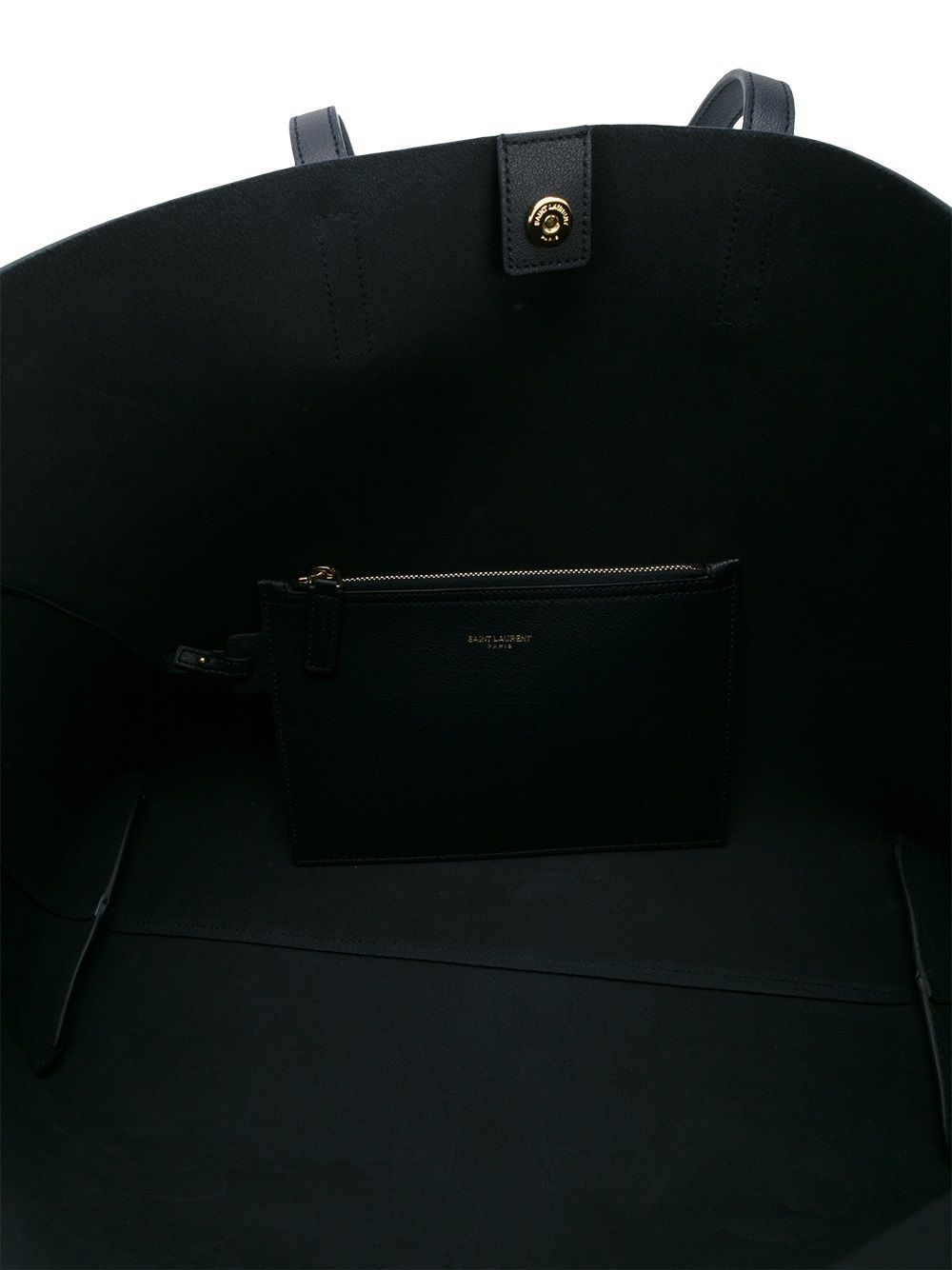 Saint Laurent large leather shopping tote