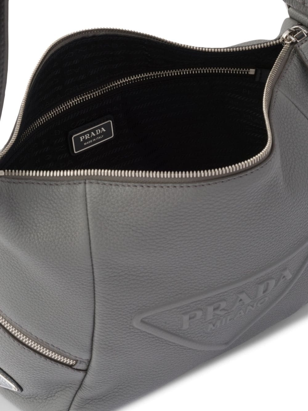 Pra*a debossed-logo detail shoulder bag