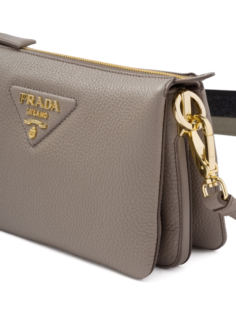 Pra*a leather shoulder bag