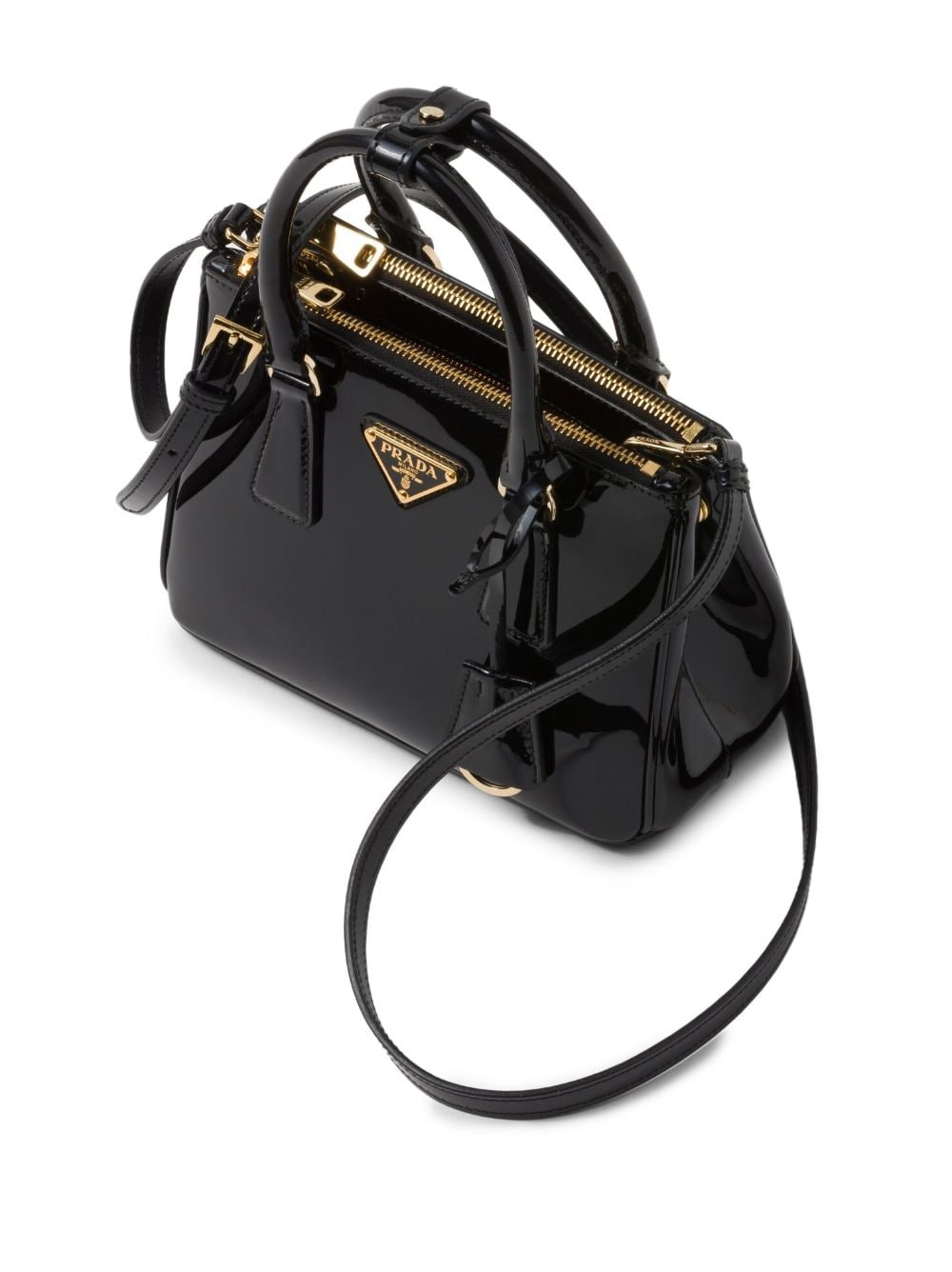 Pra*a galleria patent leather mini bag