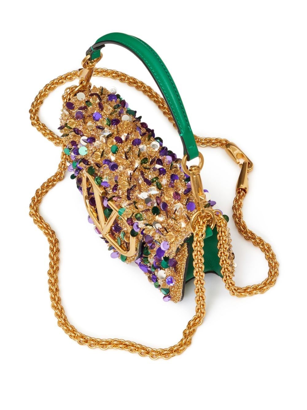 Valentino Garavani small Locò embellished shoulder bag