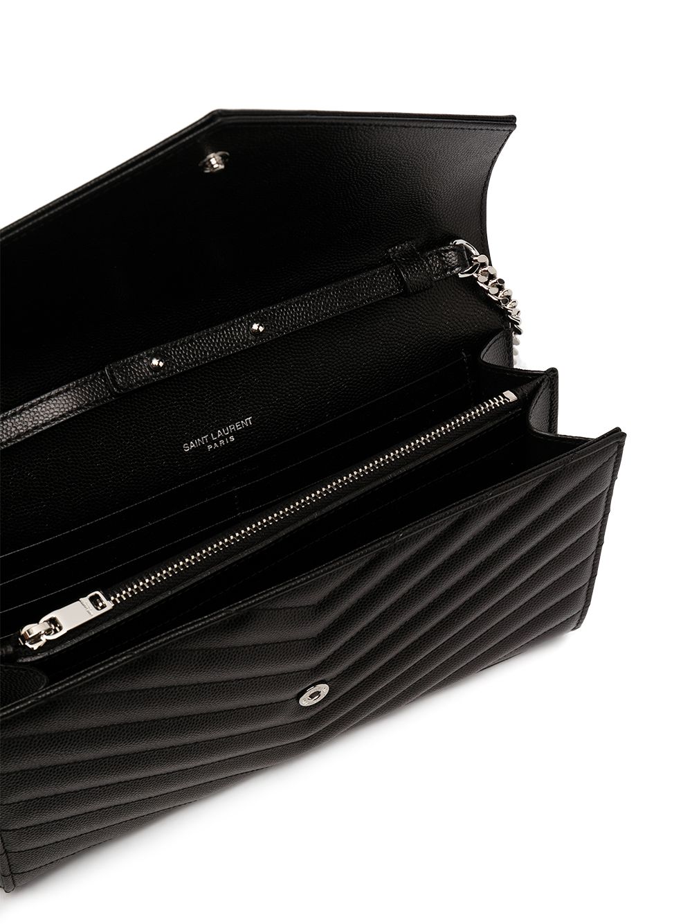 Saint Laurent monogram wallet on chain