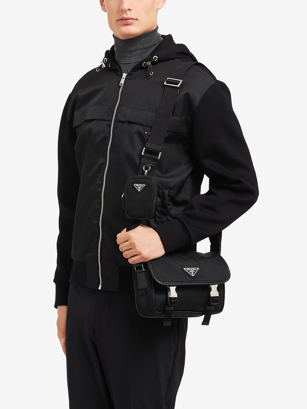 Pra*a re-nylon shoulder bag