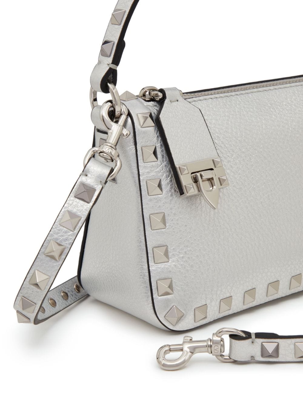 Valentino Garavani small Rockstud metallic crossbody bag