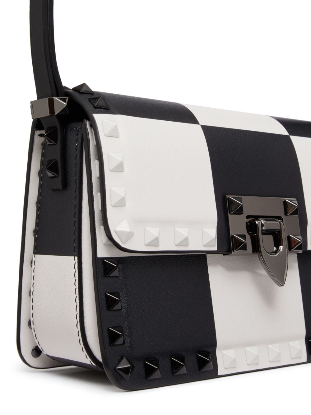 Valentino Garavani small Rockstud23 chess-print shoulder bag