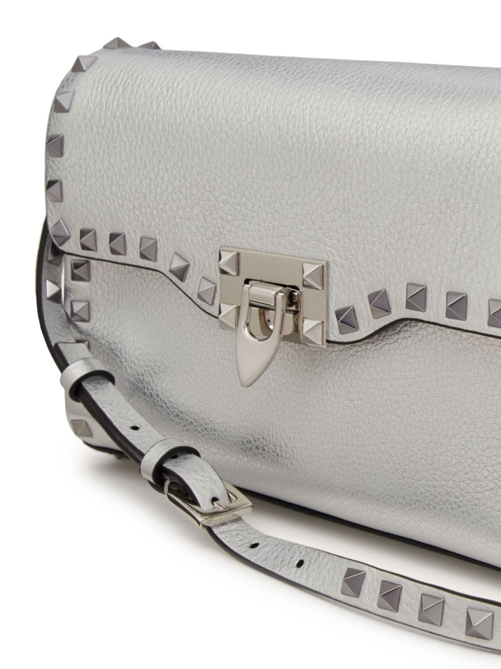 Valentino Garavani small Rockstud metallic crossbody bag