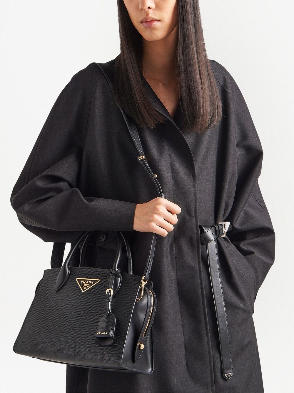 Pra*a kristen saffiano leather mini bag