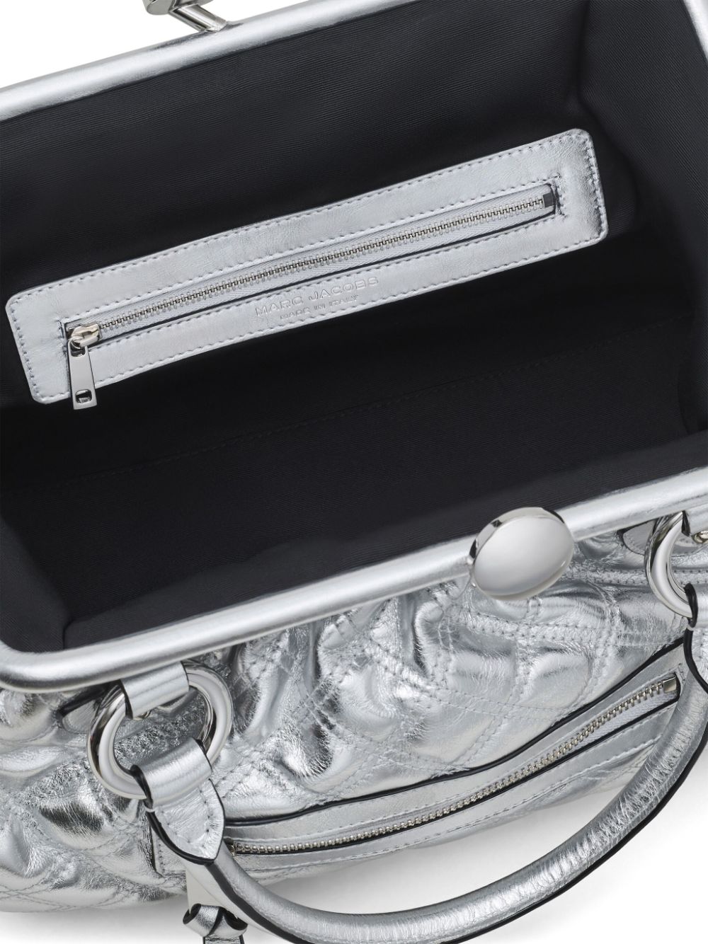 Marc Jacobs Re-Edition Quilted Metallic Leather Stam bag