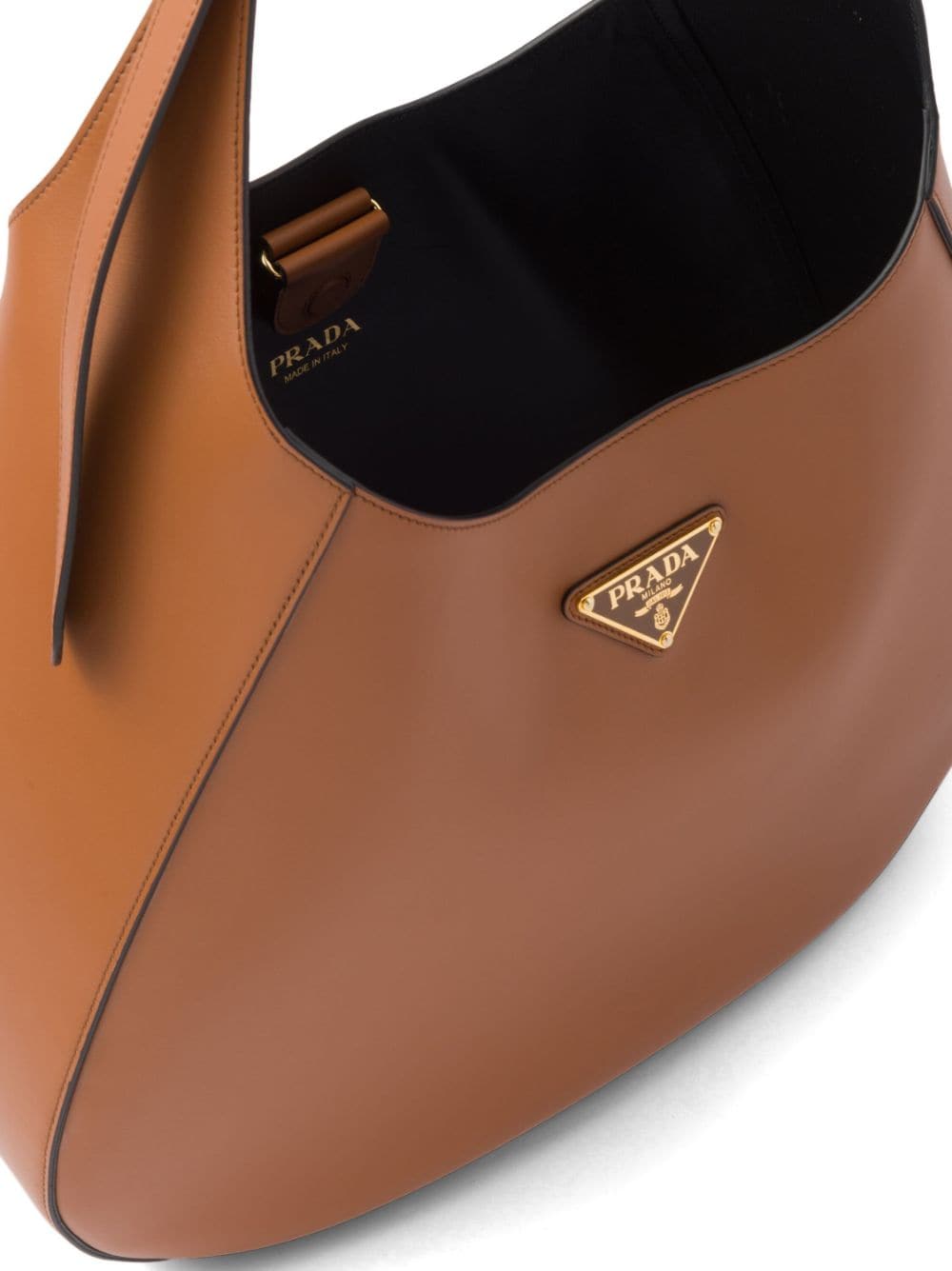 Pra*a leather shoulder bag