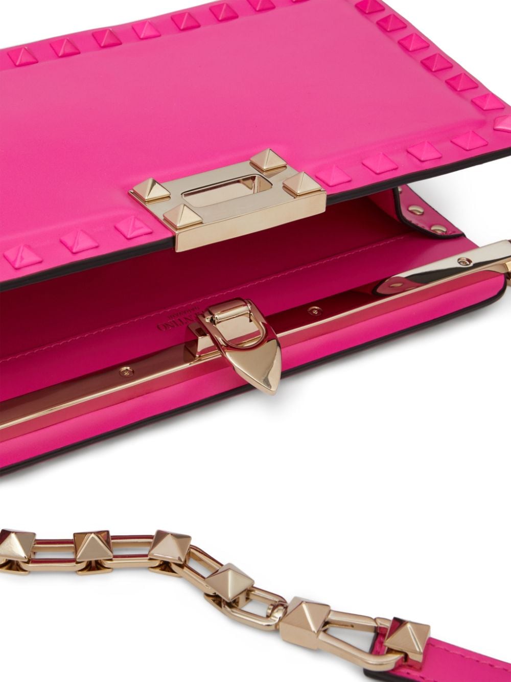 Valentino Garavani Rockstud leather clutch bag