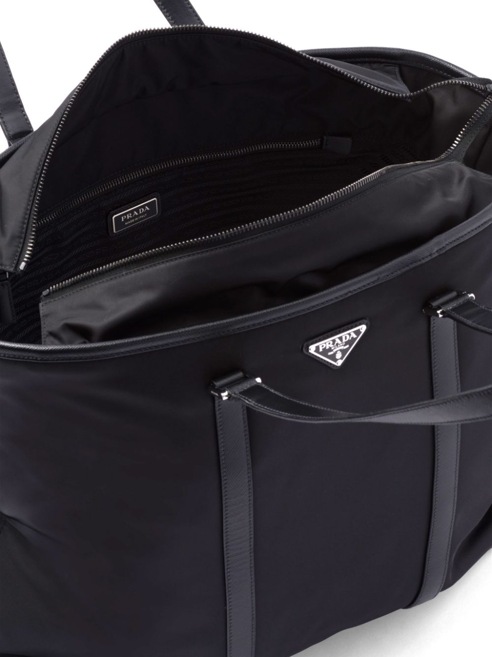 Pra*a logo-plaque tote bag