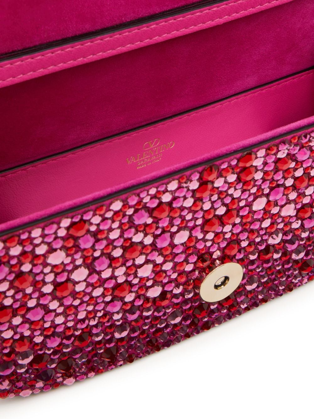 Valentino Garavani small Locò rhinestone-embellished shoulder bag