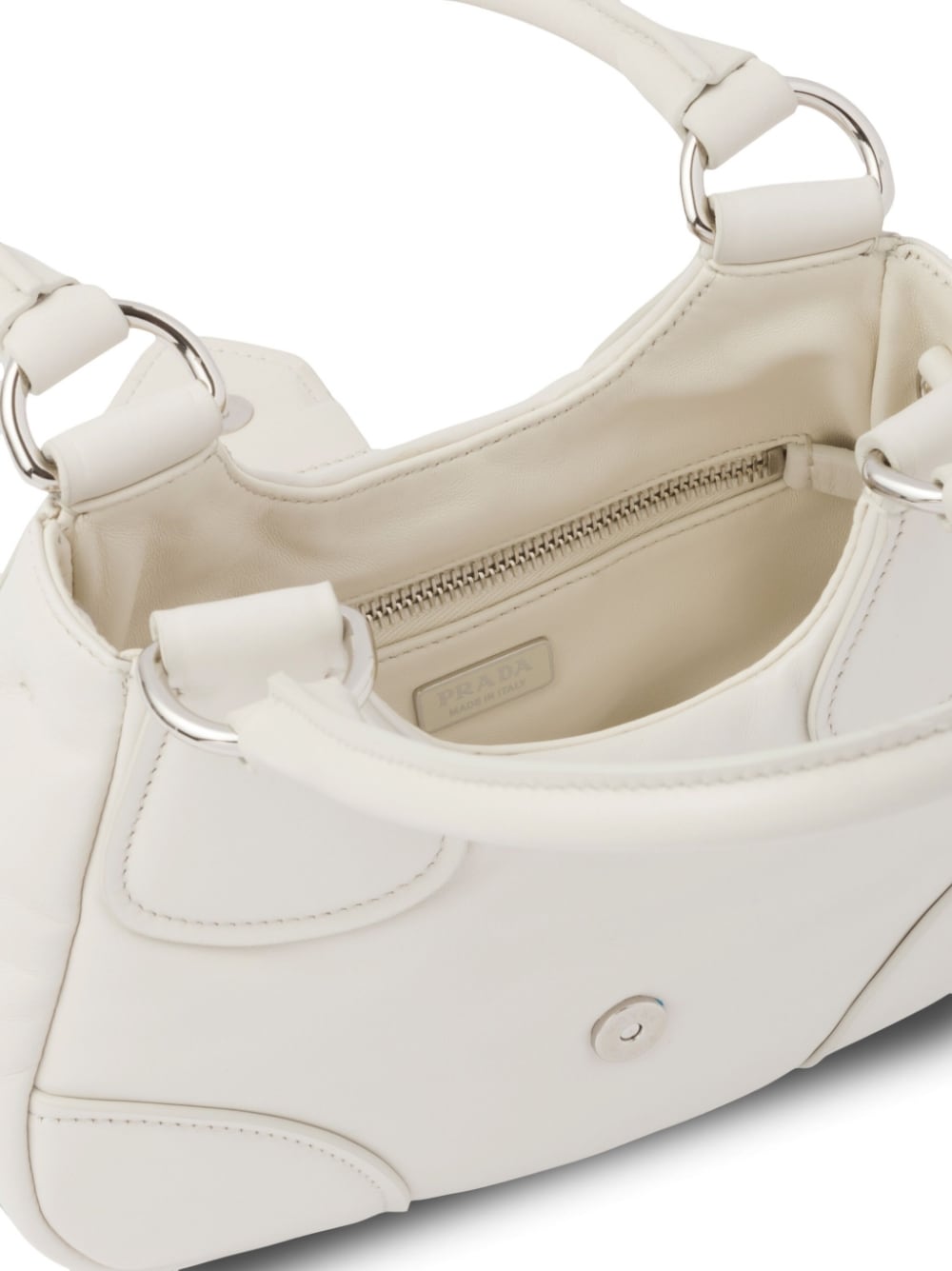 Pra*a moon padded nappa-leather mini bag