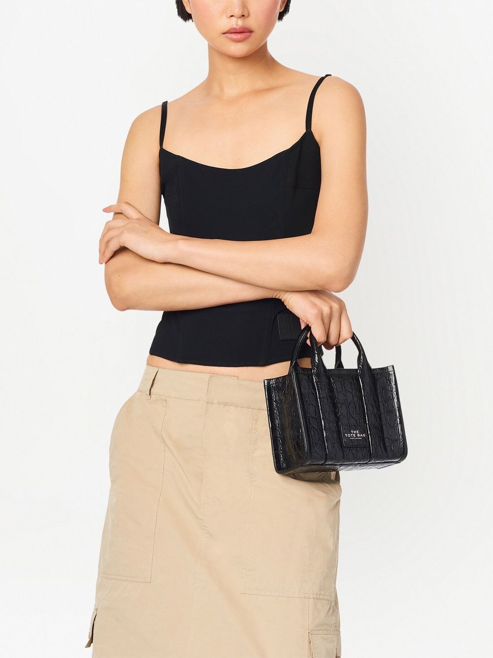 Marc Jacobs The Croc-Embossed Mini Tote bag