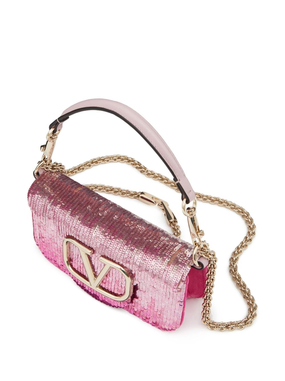 Valentino Garavani small Locò embroidered shoulder bag