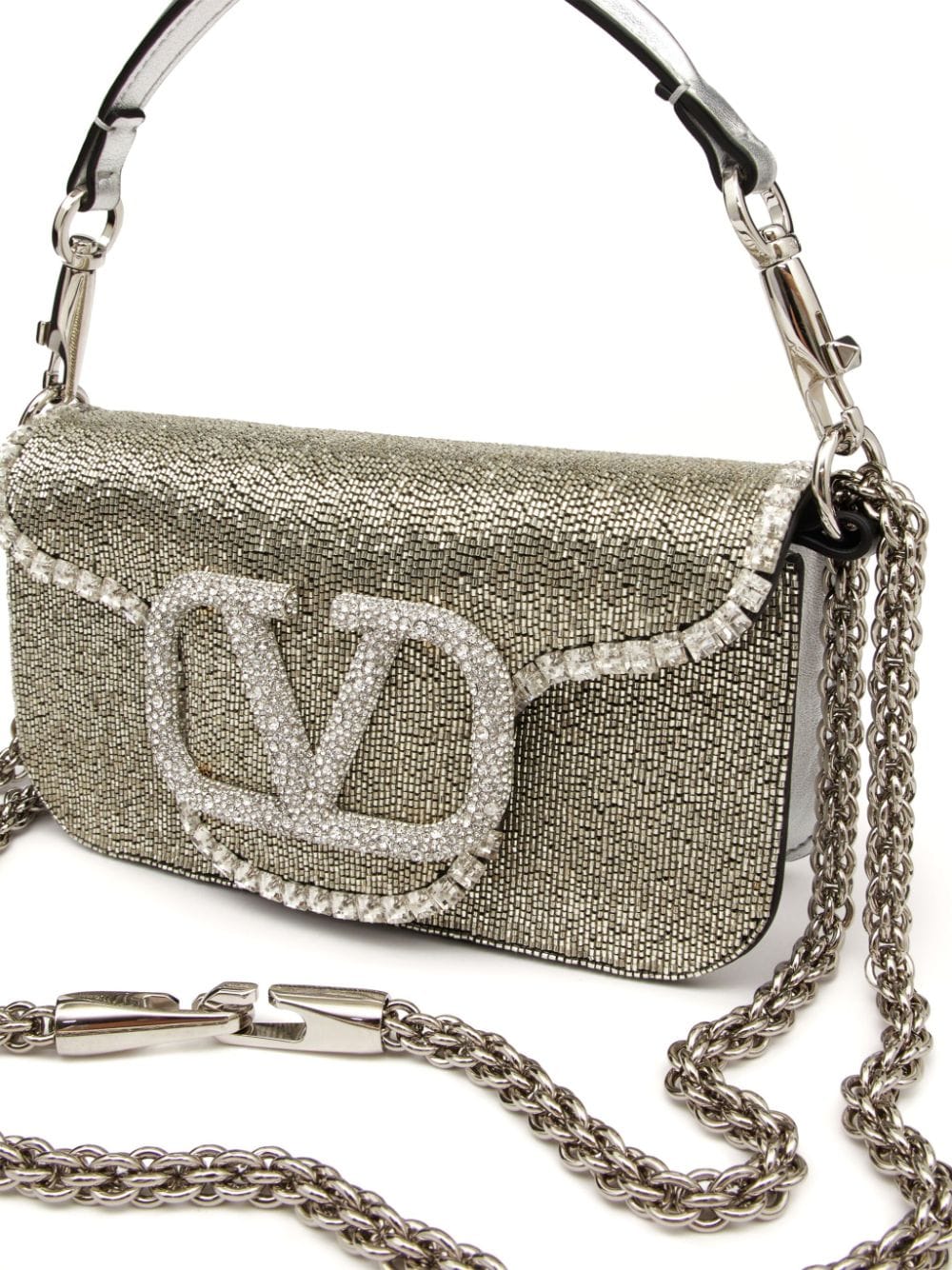 Valentino Garavani small Locò embroidered shoulder bag