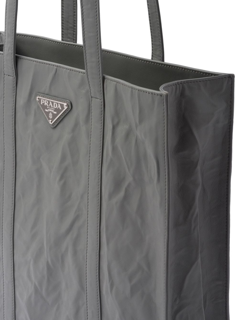 Pra*a logo-plaque tote bag