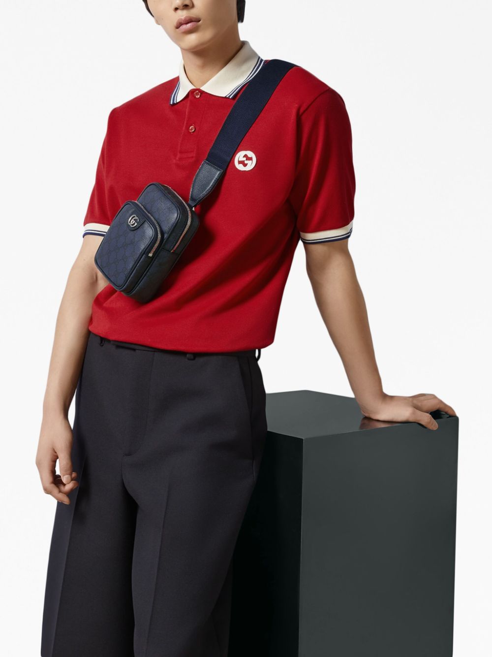 G*u*i ophidia logo-print belt bag