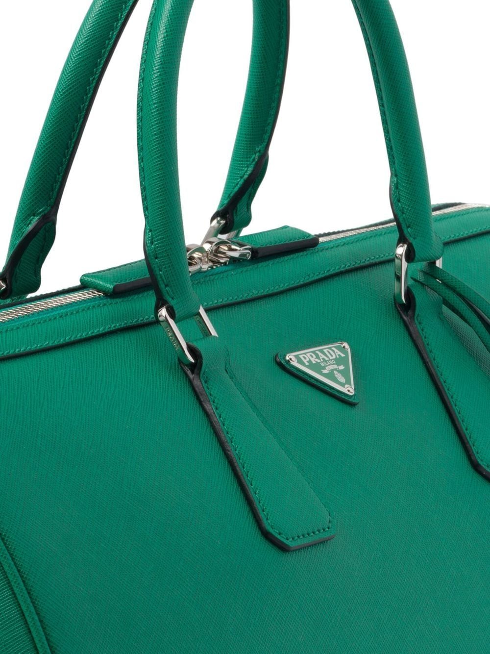 Pra*a saffiano leather holdall