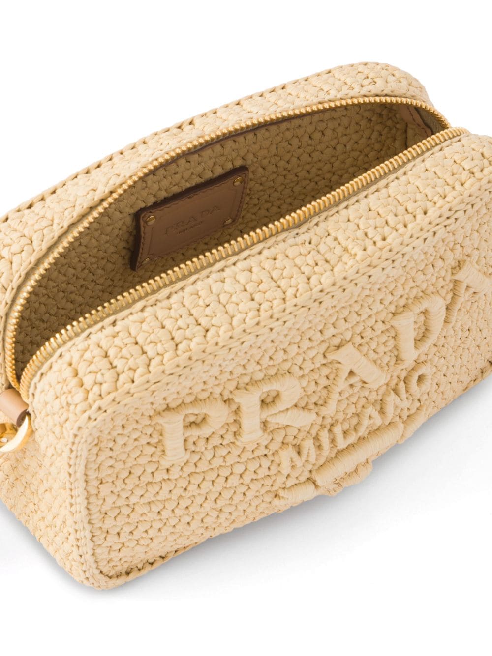 Pra*a raffia shoulder bag