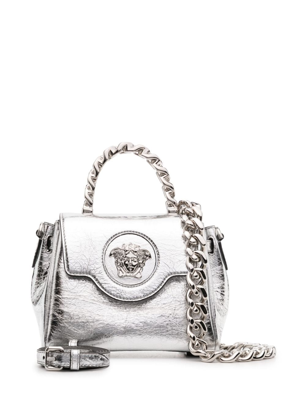 Versace small La Medusa Metallic tote bag