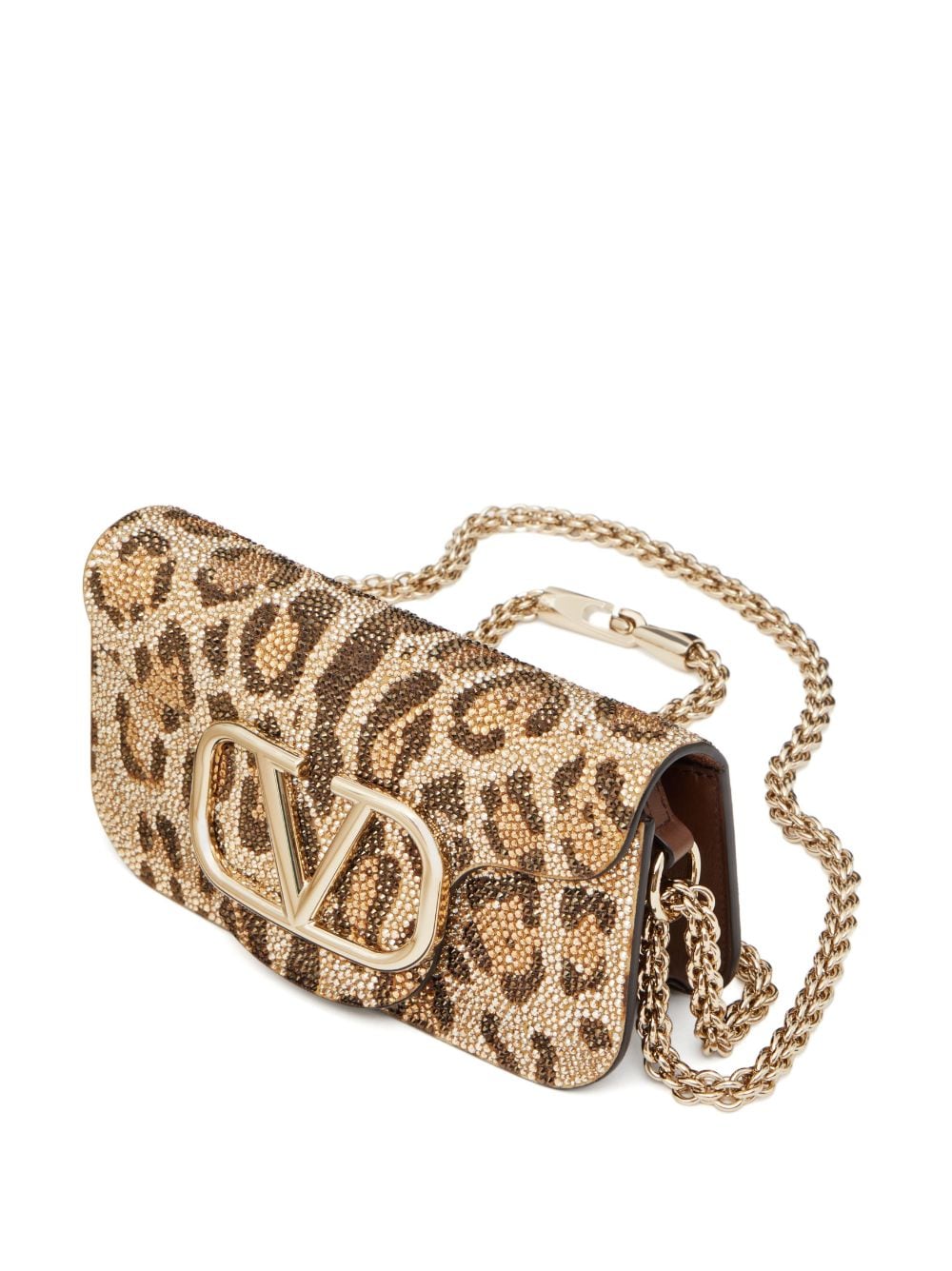 Valentino Garavani small Locò rhinestone-embellished shoulder bag