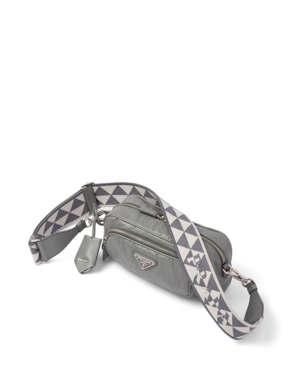 Pra*a leather shoulder bag