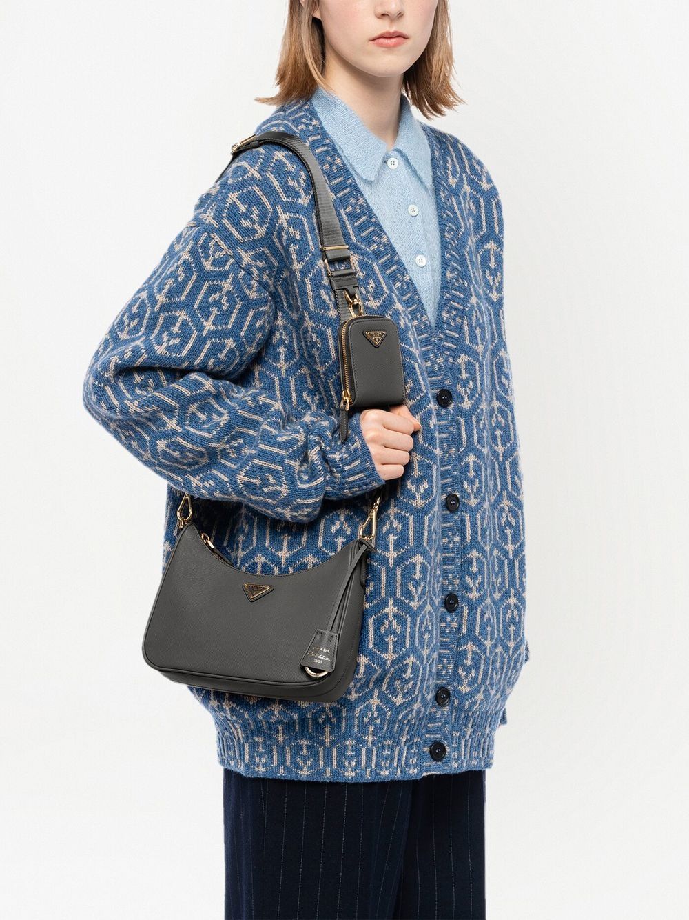 Pra*a re-edition 2005 leather shoulder bag