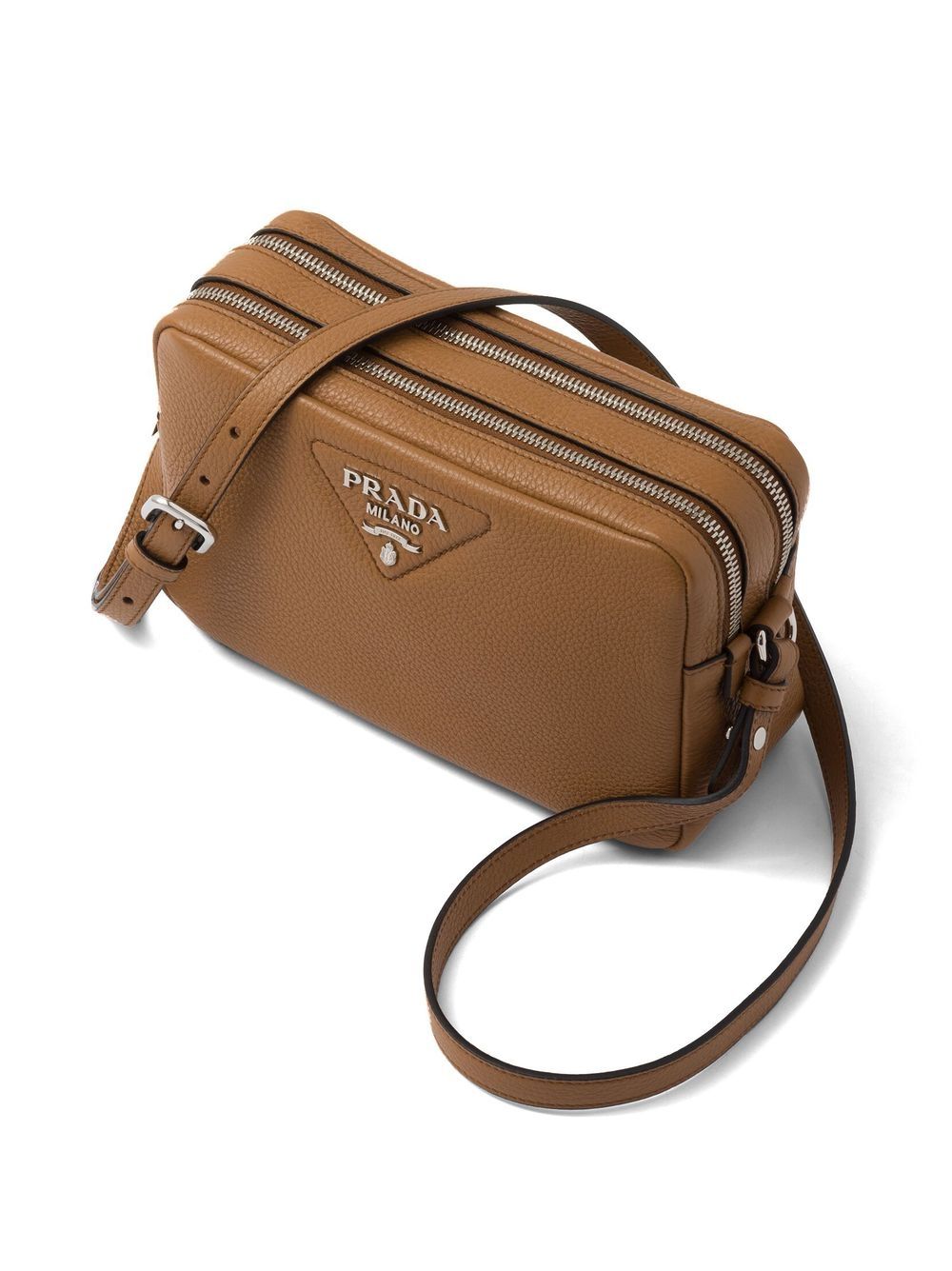 Pra*a triangle-logo-plaque crossbody/shoulder bag