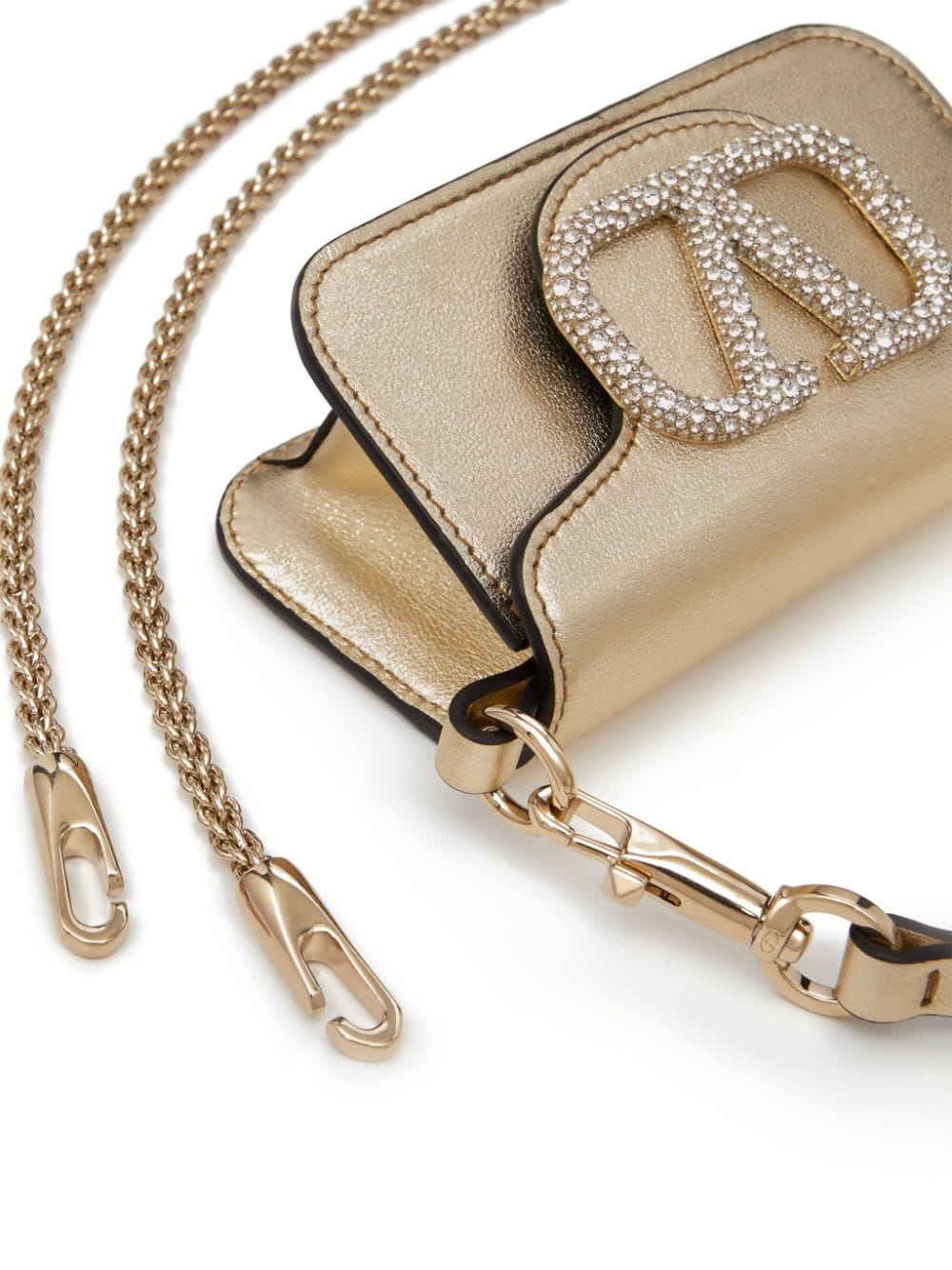 Valentino Garavani micro Locò crystal-embellished bag