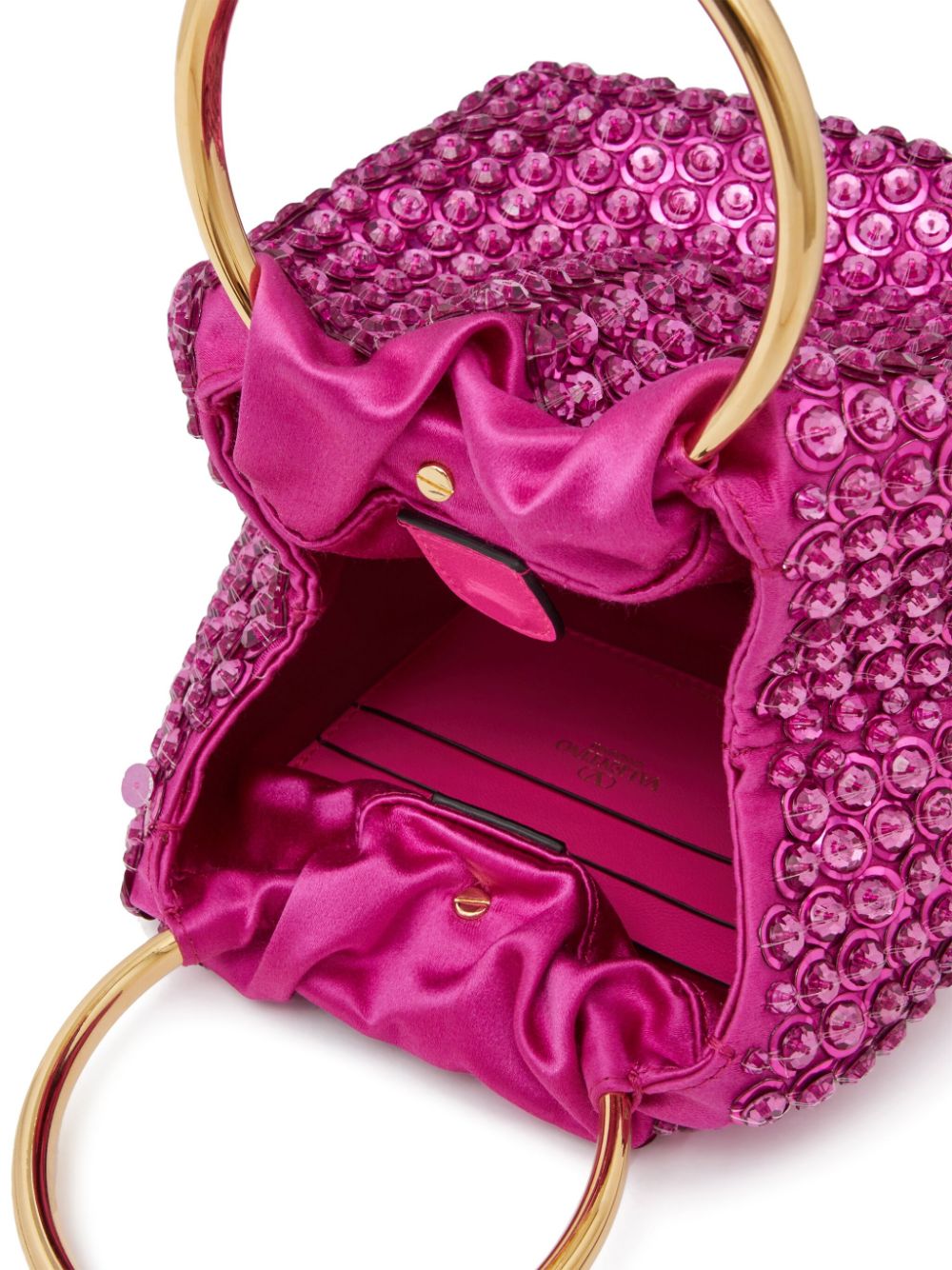 Valentino Garavani small Carry Secrets embroidered bucket bag