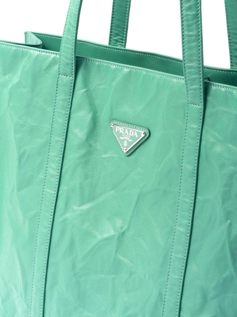 Pra*a nappa-leather tote bag