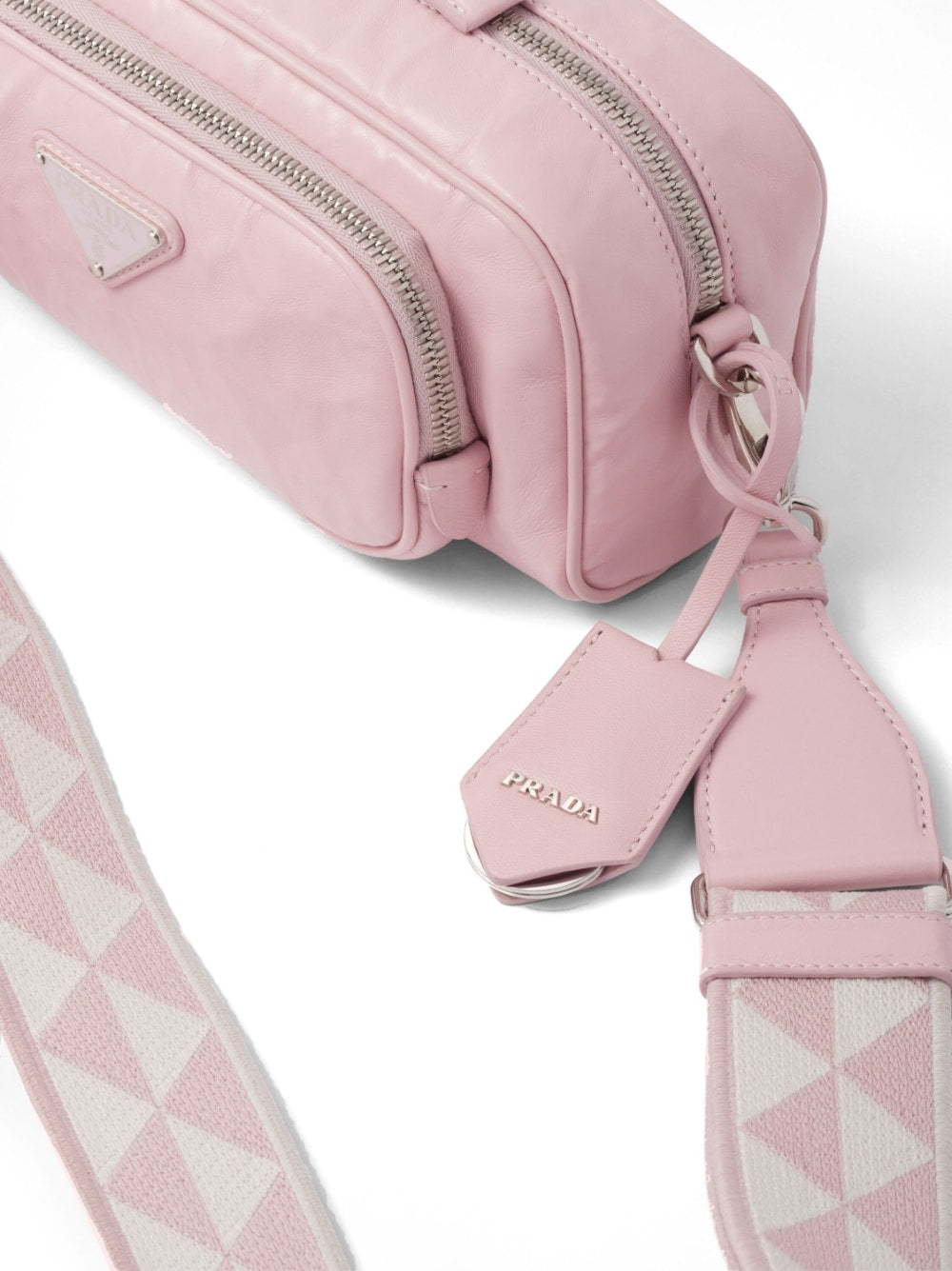 Pra*a logo-plaque shoulder bag