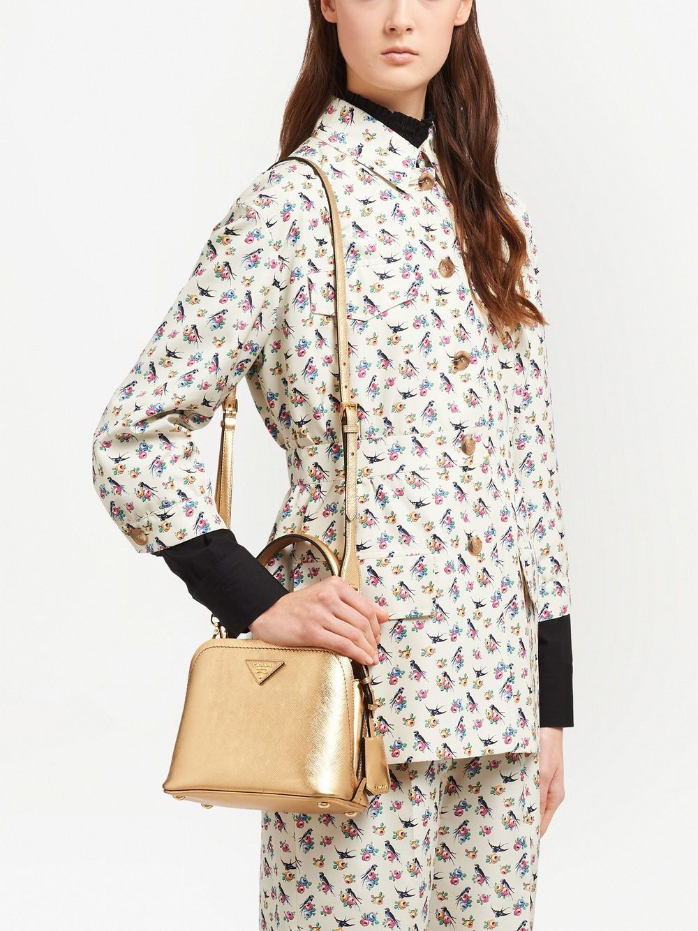 Pra*a logo-detail tote bag