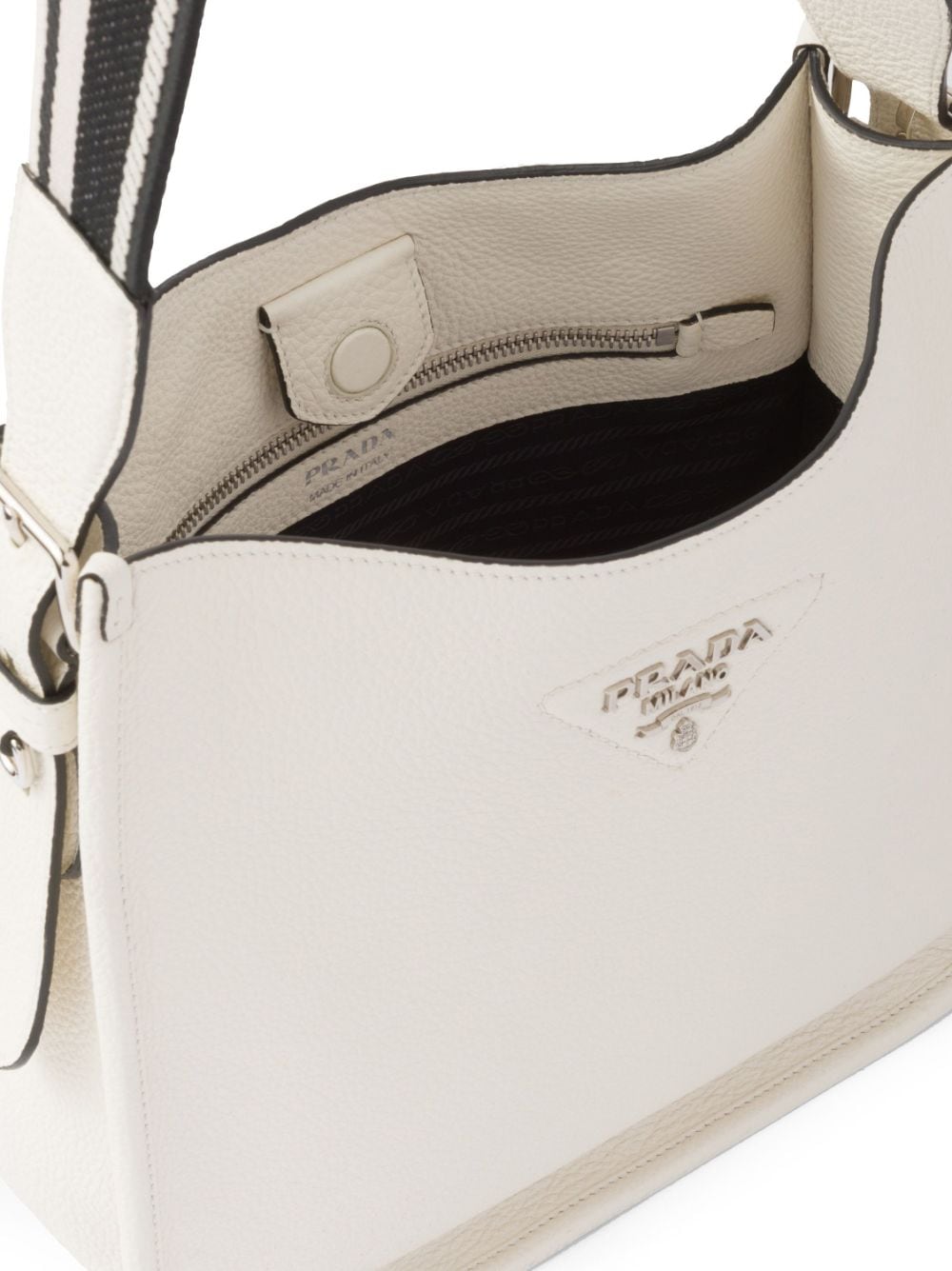 Pra*a triangle-logo hobo shoulder bag