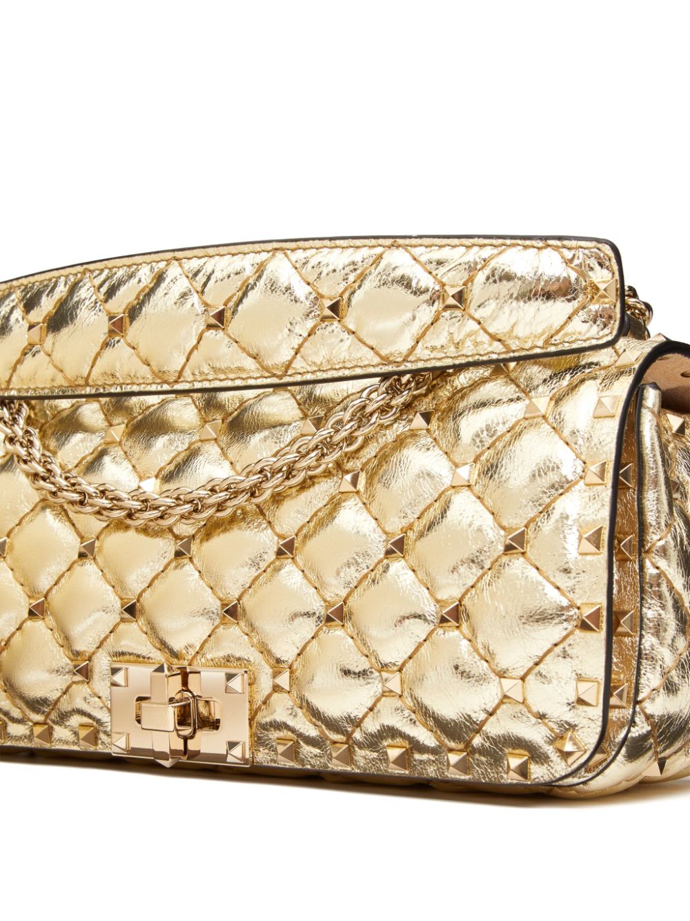 Valentino Garavani Rockstud Spike metallic shoulder bag