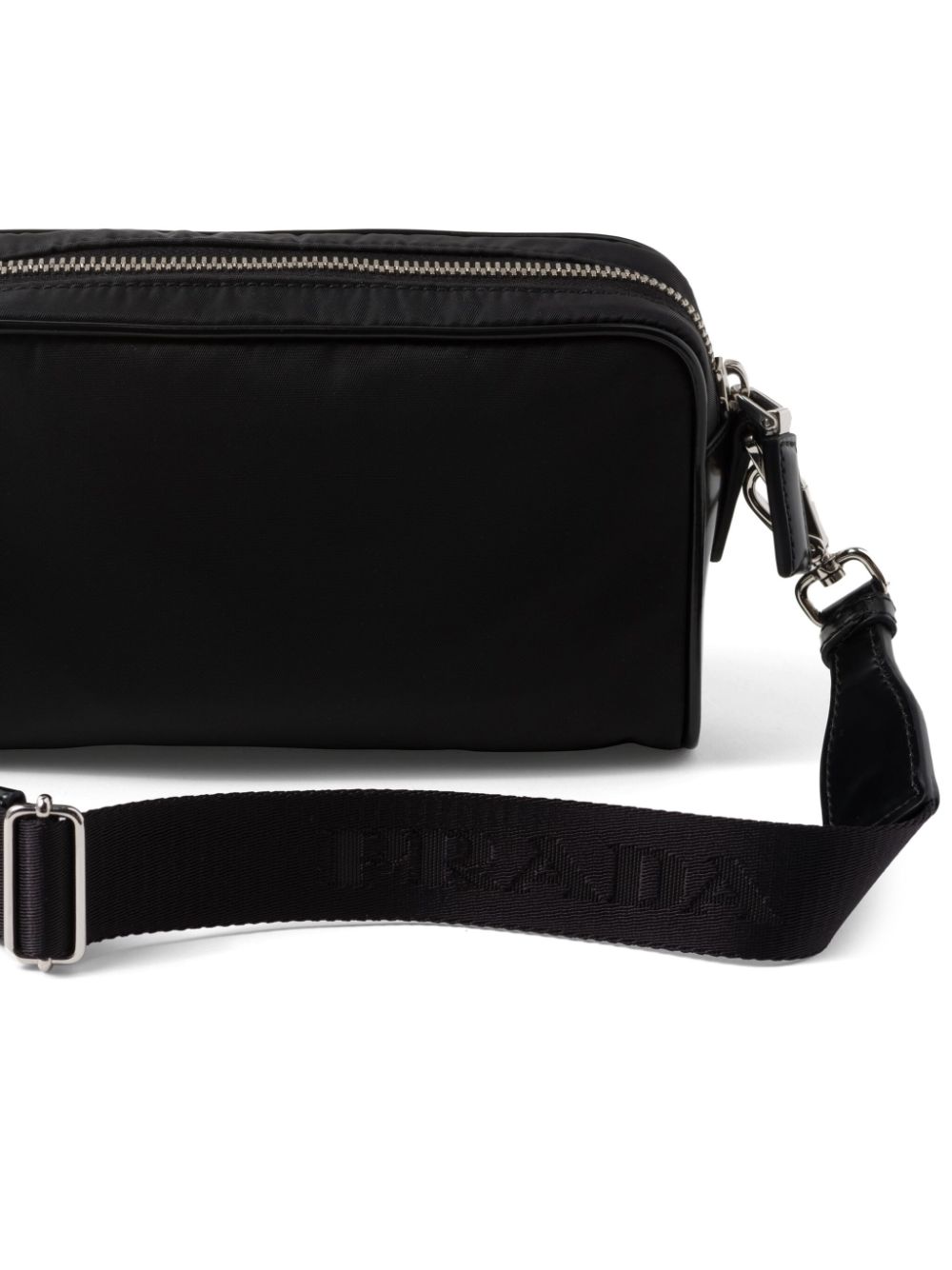 Pra*a bandolera triangle-logo messenger bag
