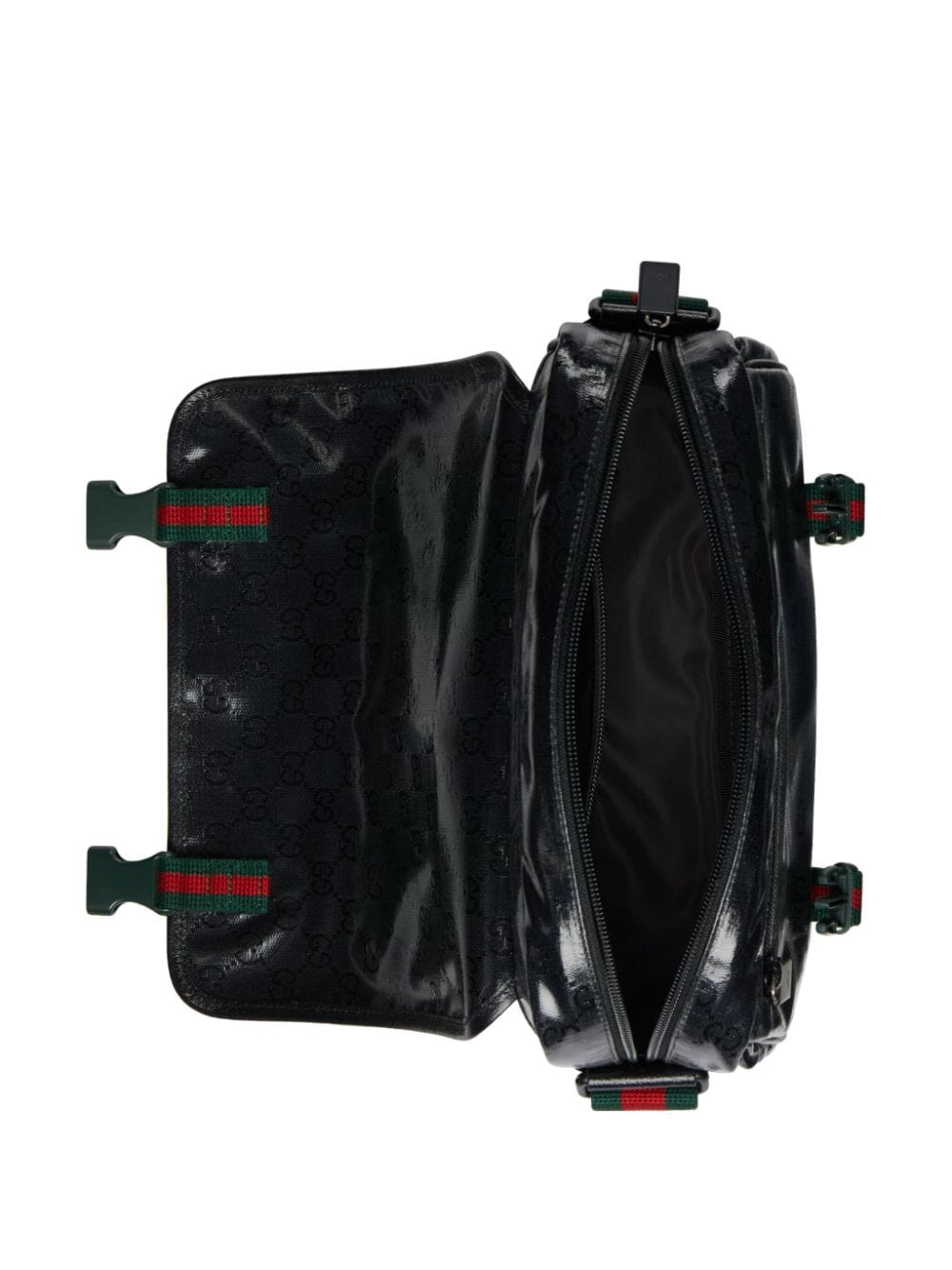 G*u*i gg crystal-embellished messenger bag