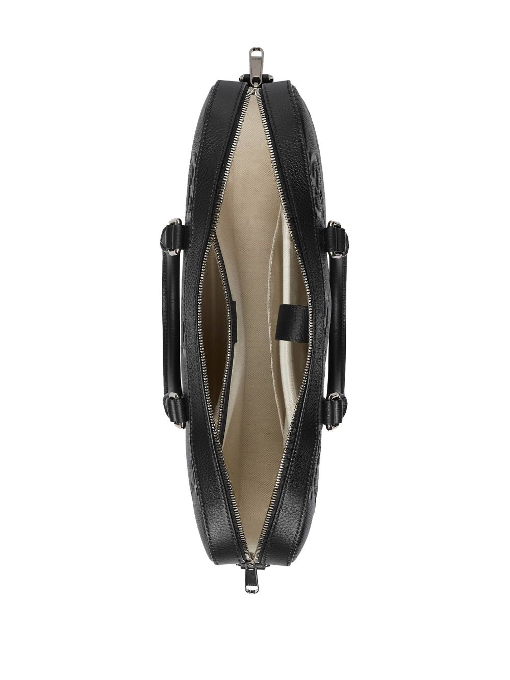 G*u*i debossed-logo laptop bag