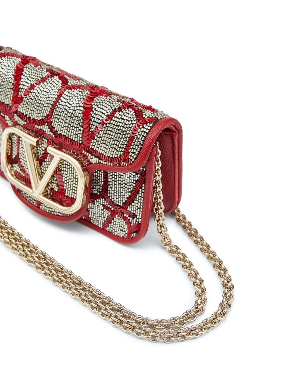 Valentino Garavani VLogo Signature bead-embellished mini bag