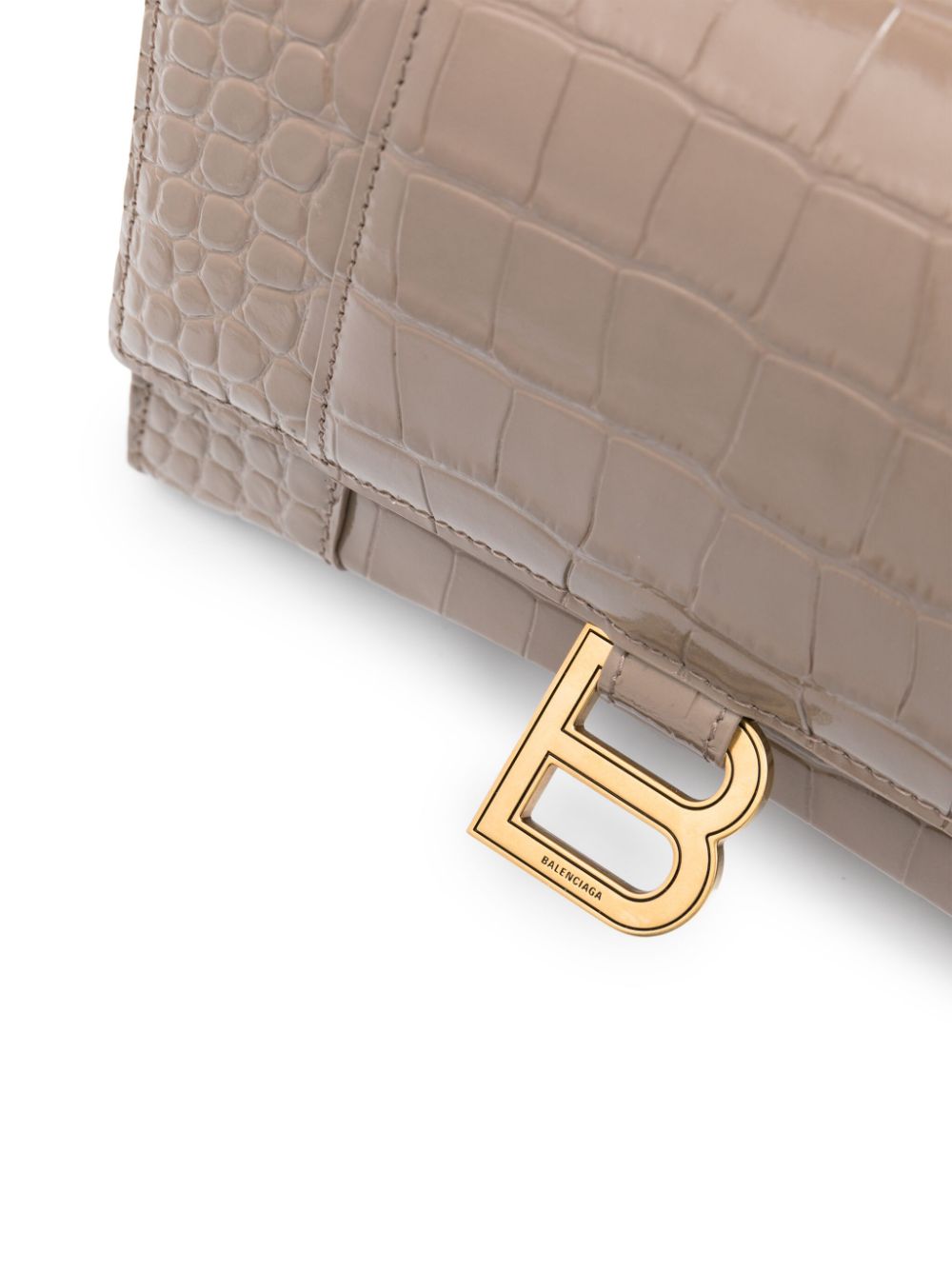 Ba*len*cia*ga small hourglass leather tote bag