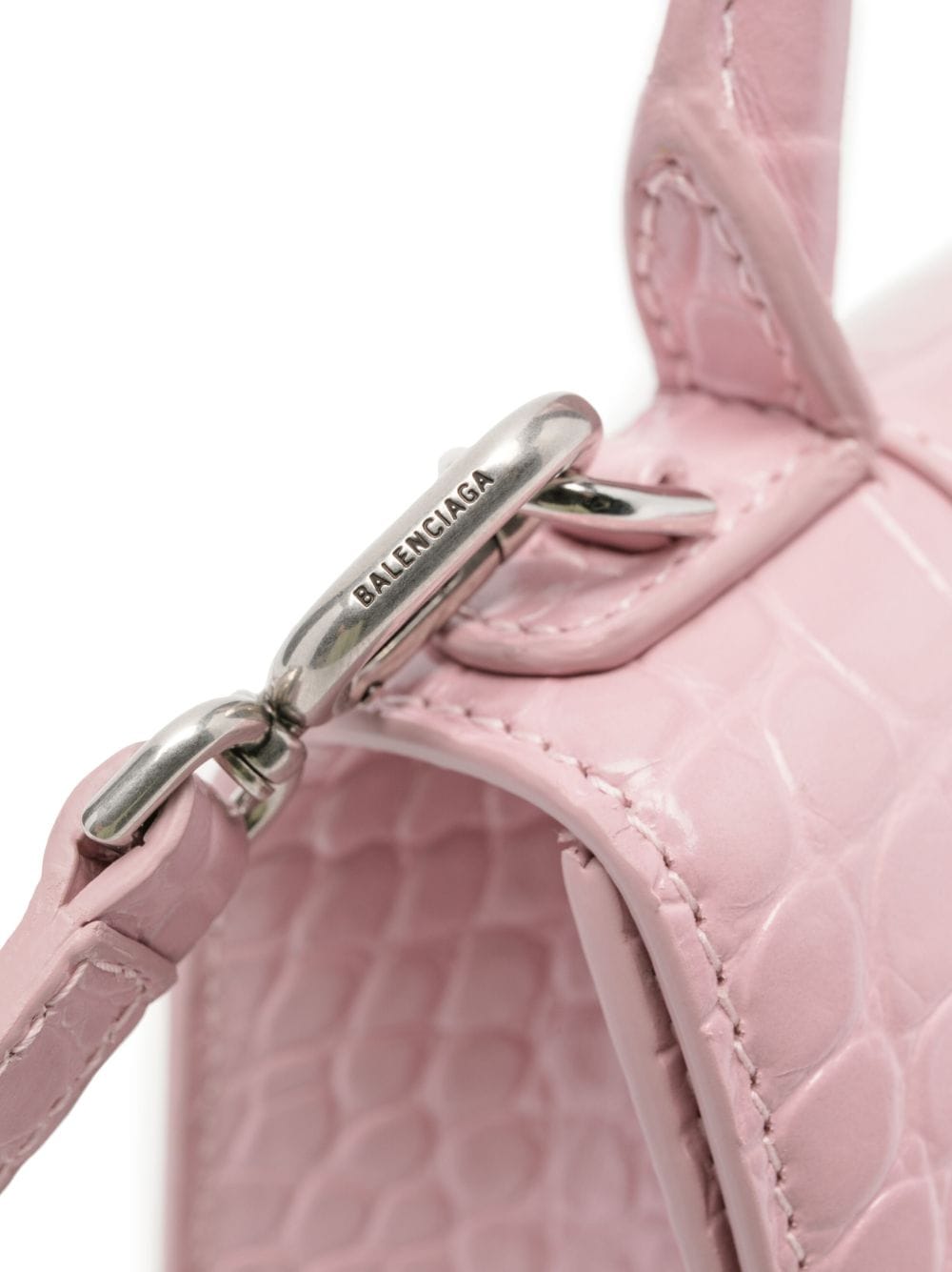 Ba*len*cia*ga xs hourglass leather tote bag