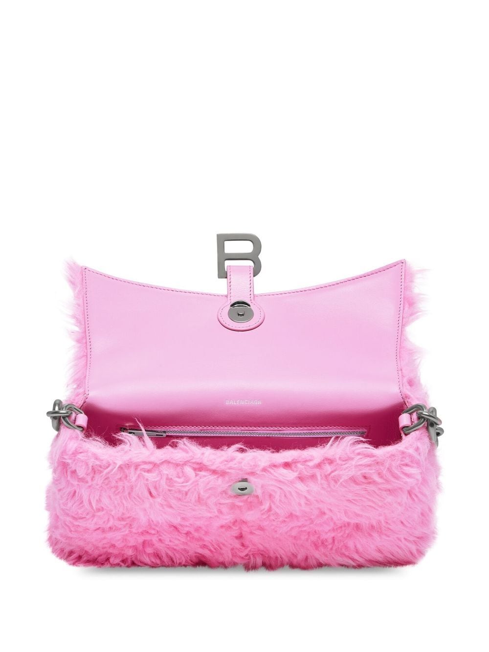 Ba*len*cia*ga faux-fur downtown shoulder bag