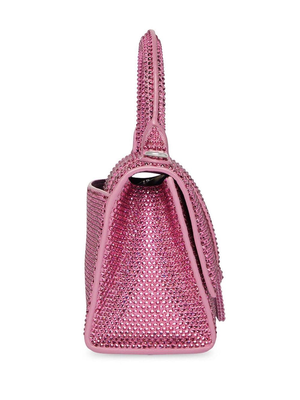 Ba*len*cia*ga xs crystal-embellished hourglass tote bag