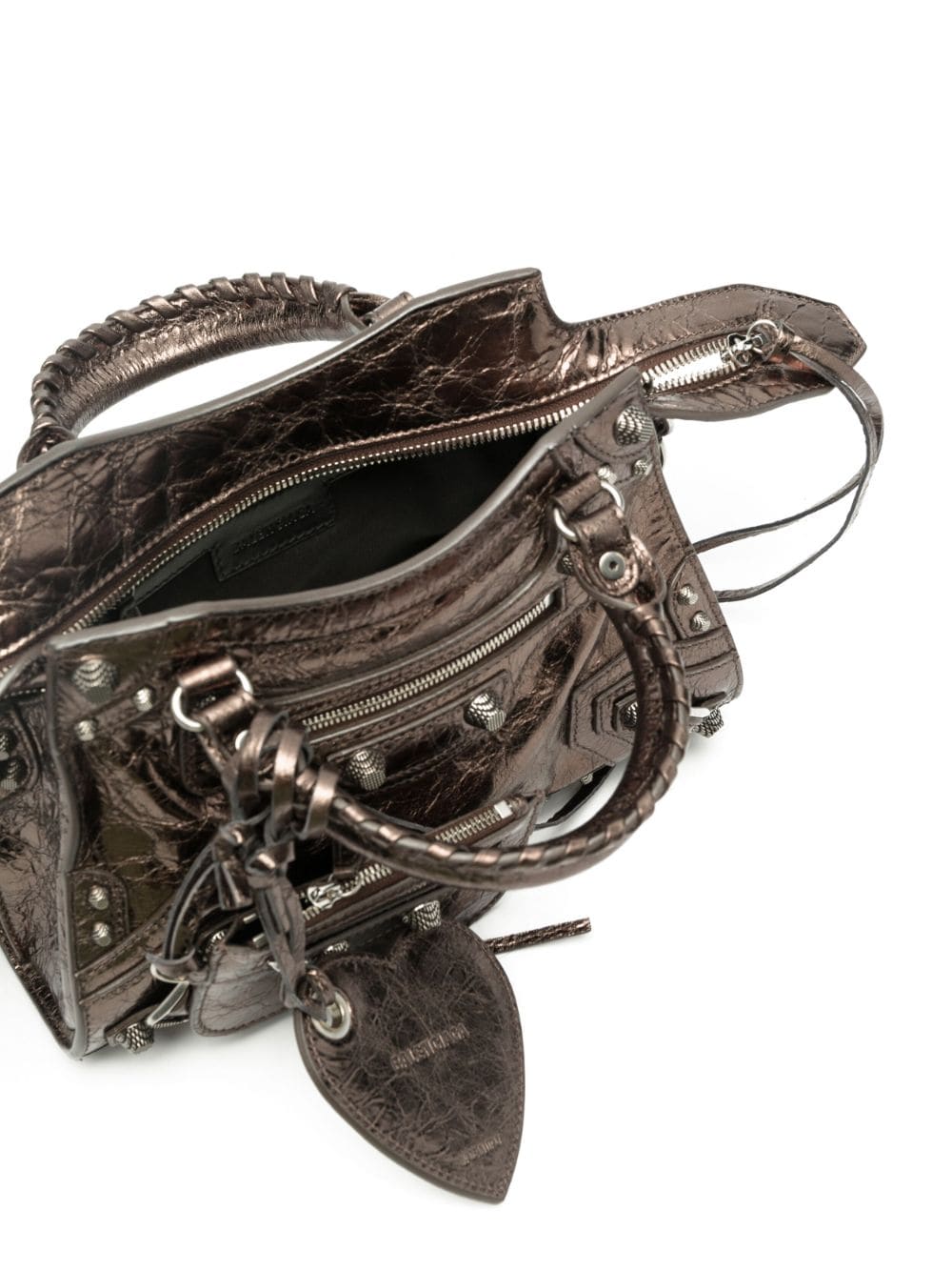 Ba*len*cia*ga xs neo cagole metallic tote bag